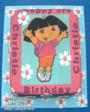 Dora Photo Cake